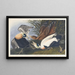 Eider Down Painting - John James Audubon — framed artwork on a wall