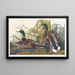 Duck Drake - John James Audubon — framed artwork on a wall