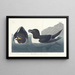 Little Penguin - John James Audubon — framed artwork on a wall