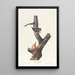 Sittelle à poitrine rousse - John James Audubon — framed artwork on a wall