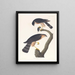 Faucon à peau acérée - John James Audubon — framed artwork on a wall