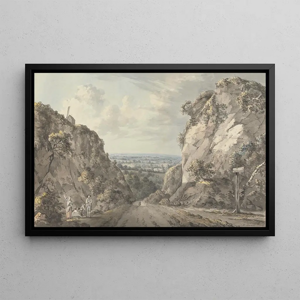 The Road to East Grinstead - John James Barralet — framed artwork on a wall