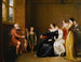 The minstrel singing his tune to Duchess of Buccleuch after The song of the last minstrel by Walter Scott - John James Masquerier — artwork view