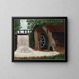 The Old Mill - John Kane — framed artwork on a wall