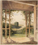 Auckland Painting from Mr. Reader Woods' cottage veranda - John Kinder — artwork view