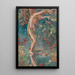 Autumn dispersing leaves - John La Farge — framed artwork on a wall
