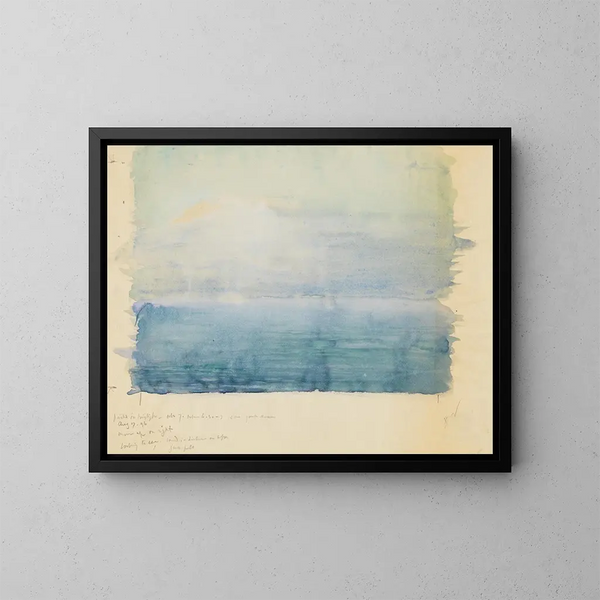Twilight at Bar Harbor - John La Farge — framed artwork on a wall