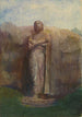 Statue colossale d'Ananda près de la ville en ruines de Polonnaruwa, Ceylan - John La Farge — artwork view