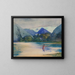 Entrance of the VaiTePiha River, chefs' anchoring - John La Farge — framed artwork on a wall