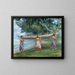 Girls carrying a canoe at Vaiala, Samoa - John La Farge — framed artwork on a wall