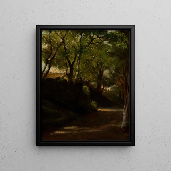in the Glen Portsmouth Rhode Island - John La Farge — framed artwork on a wall
