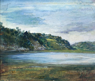 Rochers du paradis, étude à Paradise, Newport, Rhode Island - John La Farge — artwork view