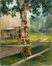 Portrait painting of Faase le Taupo or Official Virgin of Fagaloa Bay and her Samoan Duenna - John La Farge — artwork view