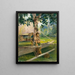 Portrait painting of Faase le Taupo or Official Virgin of Fagaloa Bay and her Samoan Duenna - John La Farge — framed artwork on a wall