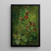 Rose trémière rouge - John La Farge — framed artwork on a wall