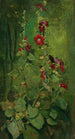 Rose trémière rouge - John La Farge — artwork view