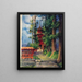 Pagode rouge de Nikkō - John La Farge — framed artwork on a wall
