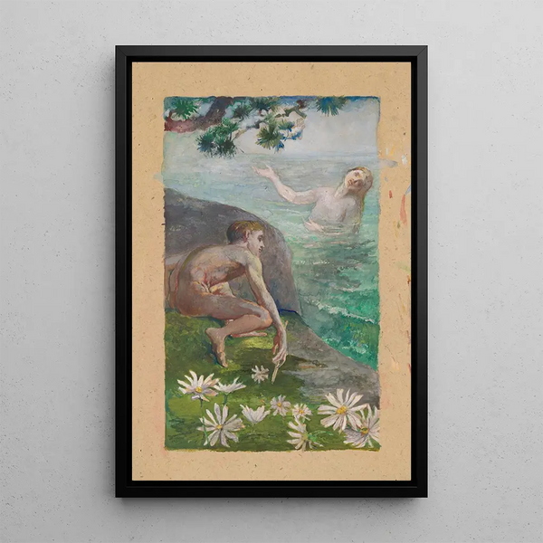 Chant de la sirène - John La Farge — framed artwork on a wall
