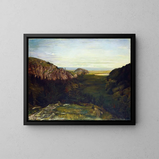 La dernière vallée des rochers du paradis - John La Farge — framed artwork on a wall