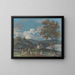 a rural church among the hills - John Laporte — framed artwork on a wall