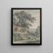 Landscape with Sloping Steps - John Laporte — framed artwork on a wall