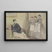 Mistress and three servants - John Leech — framed artwork on a wall