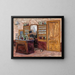 M. Baudy behind his desk at the Baudy hotel - John Leslie Breck — framed artwork on a wall
