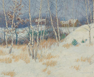 Winter Birches - John Leslie Breck — artwork view