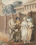 Sunday morning painting in front of the Arch Street Meeting House in Philadelphia - John Lewis Krimmel — artwork view