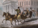 Winter Scene in Philadelphia, the United States Bank in the background - John Lewis Krimmel — artwork view