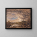 River landscape painting - John Linnell — framed artwork on a wall