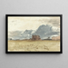 View of the Fens - John Linnell — framed artwork on a wall