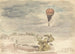 Ascension of a hot air balloon from Burlington House, Piccadilly, from the window at Mr. B. Palmer's - John Linnell — artwork view