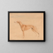 The hunting dog Thomasine - John Linnell — framed artwork on a wall
