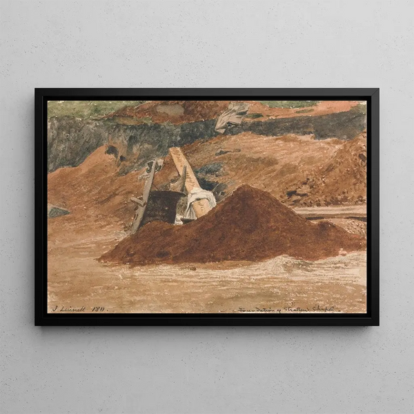 Fondation de la chapelle Strattens - John Linnell — framed artwork on a wall