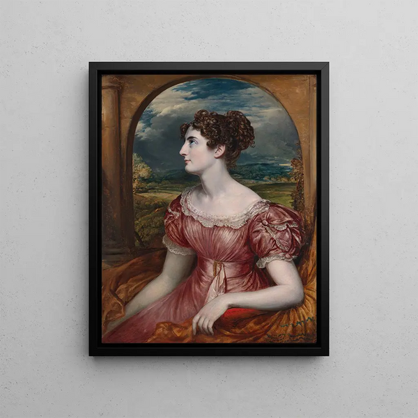Mademoiselle Puxley - John Linnell — framed artwork on a wall