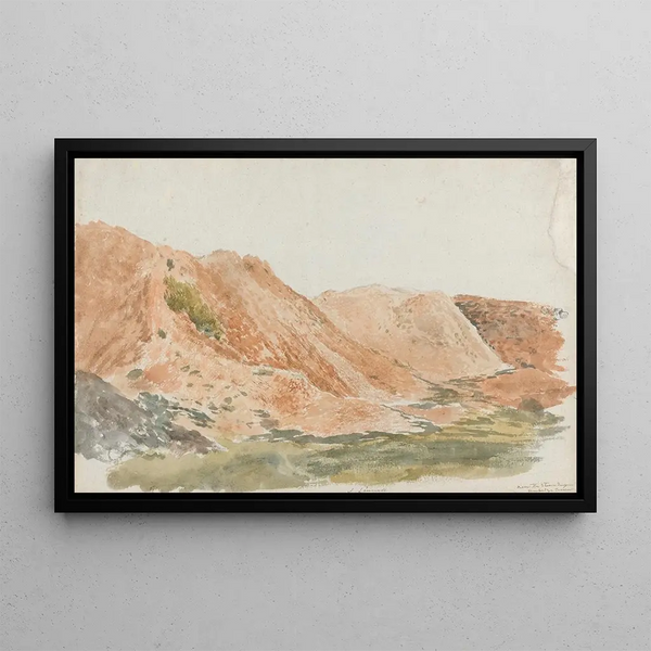 Carrières près d'Ironbridge, Earthworks, Cambridge Terrace - John Linnell — framed artwork on a wall
