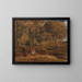The Rest During the Flight into Egypt - John Linnell — framed artwork on a wall