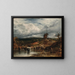 The windmill - John Linnell — framed artwork on a wall