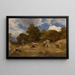 Wheat Painting - John Linnell — framed artwork on a wall