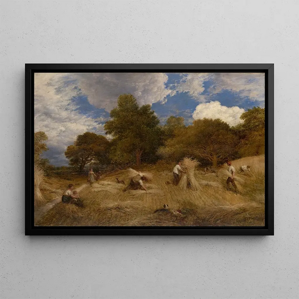 Wheat Painting - John Linnell — framed artwork on a wall