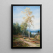 Near a silver birch - John MacWhirter — framed artwork on a wall