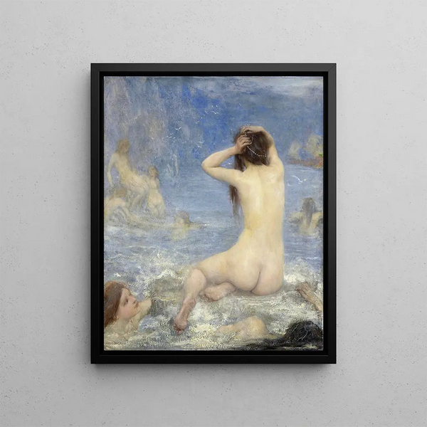 The Sirens - John Macallan Swan — framed artwork on a wall