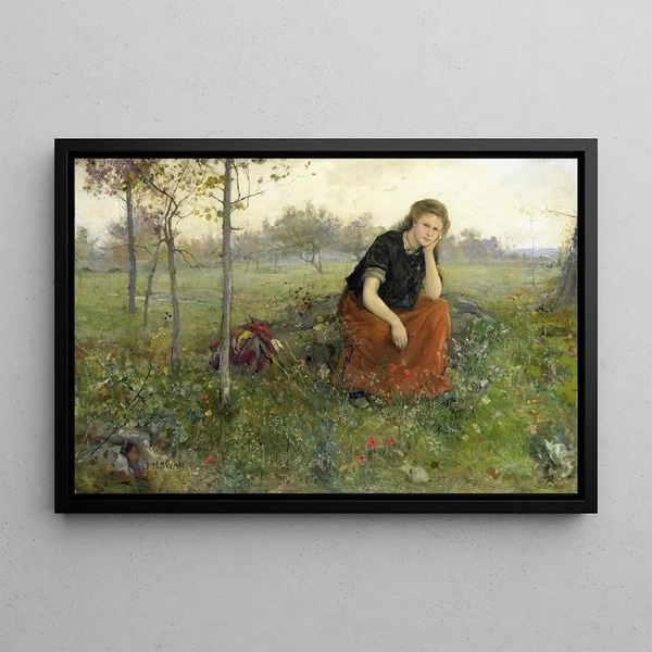 Refugee - John Macallan Swan — framed artwork on a wall