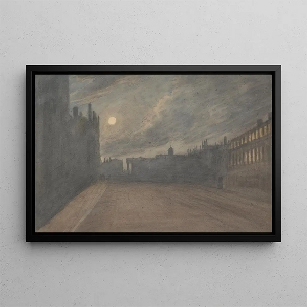 Broad Street, Oxford - John Malchair — framed artwork on a wall