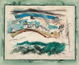 Lighthouse of Stonington, Maine - John Marin — artwork view
