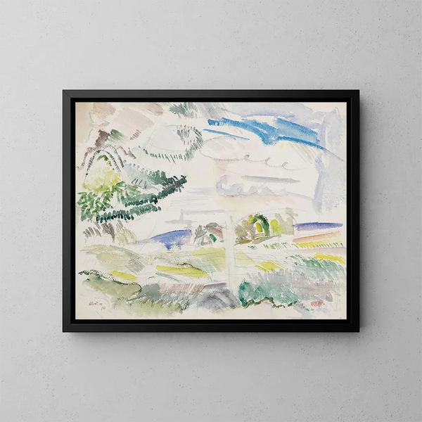 Landscape Painting of Maine - John Marin — framed artwork on a wall