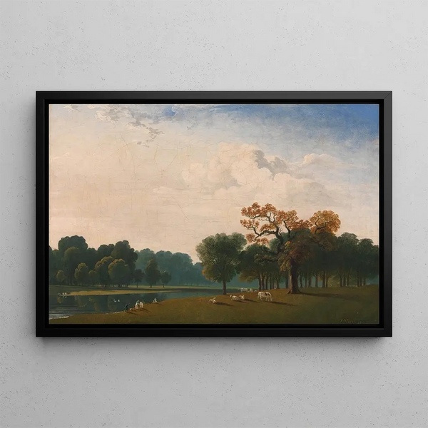Kensington Gardens Painting - John Martin — framed artwork on a wall