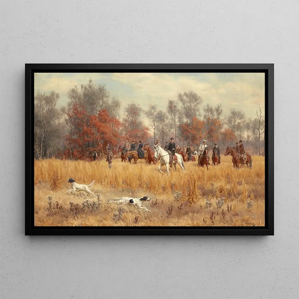 North Carolina Field Trials - John Martin Tracy — framed artwork on a wall