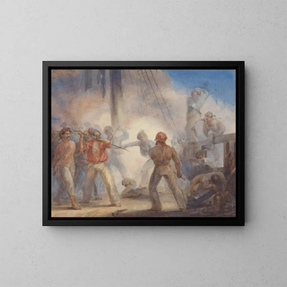 Pirates - John Massey Wright — framed artwork on a wall